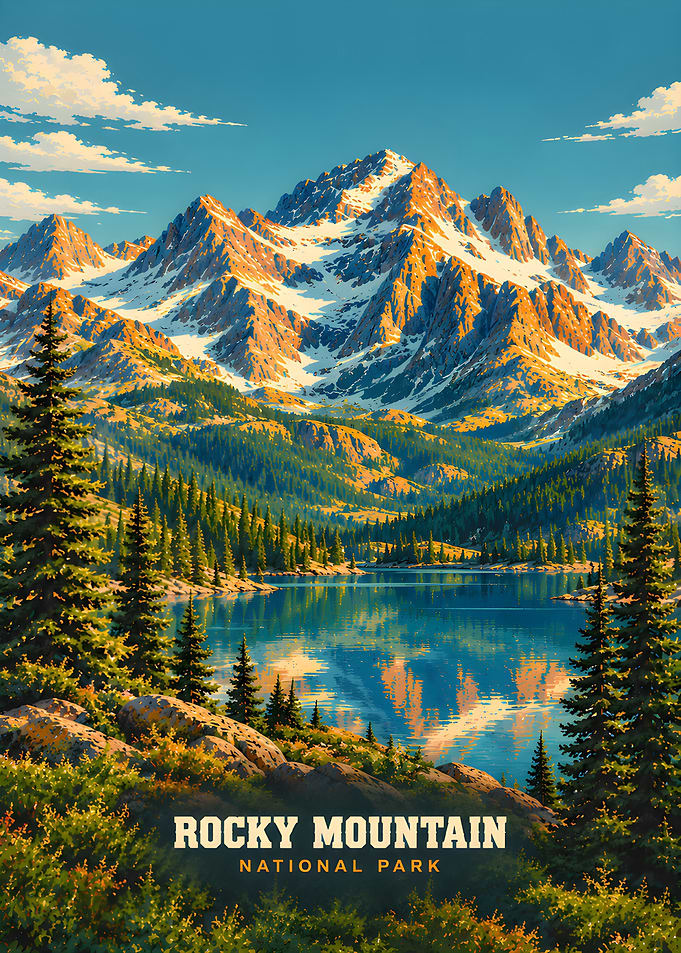 Rocky Mountain National Park Poster