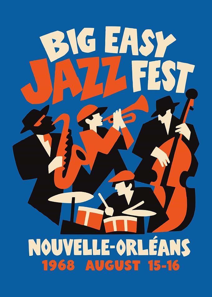 Big Easy Jazz Fest 1968 Poster
