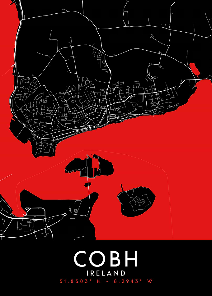 Cobh Dark Map