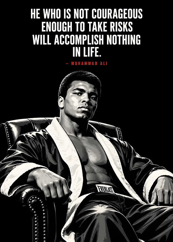 Muhammad Ali Inspirational Quote Poster
