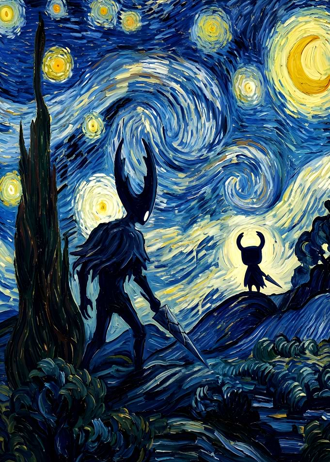 Hollow Knight Starry Night Mashup