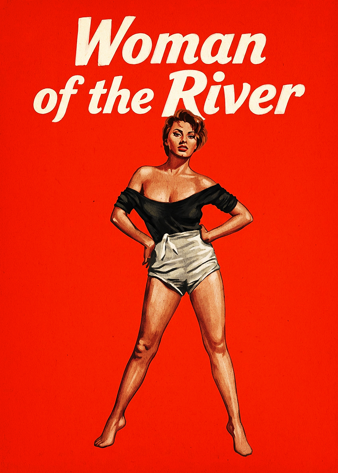 Woman of the River Vintage Poster