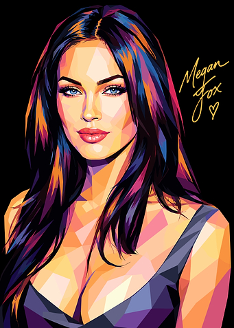 Megan Fox Pop Art Portrait