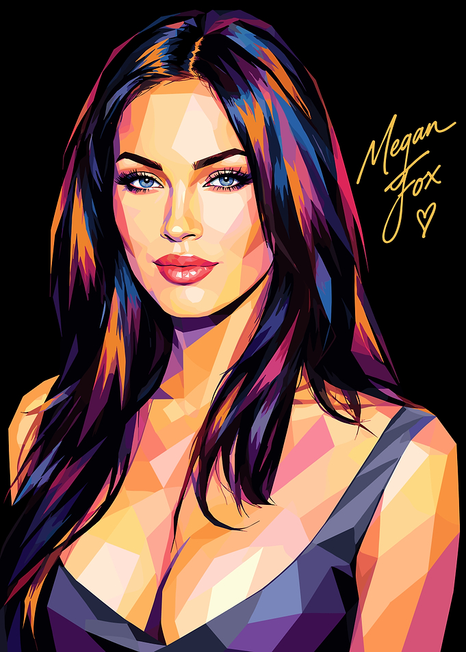 Megan Fox Pop Art Portrait