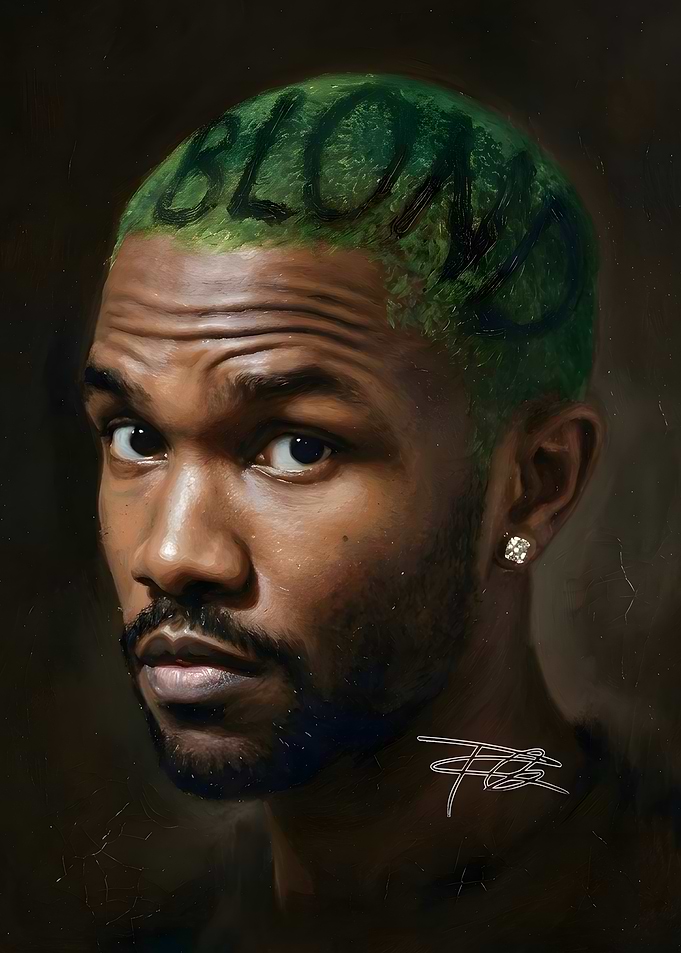 Frank Ocean Blond Portrait Painting
