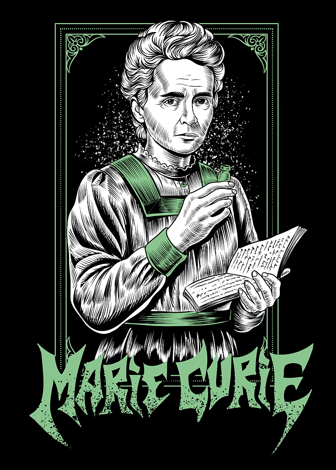 Marie Curie Vintage Style Portrait