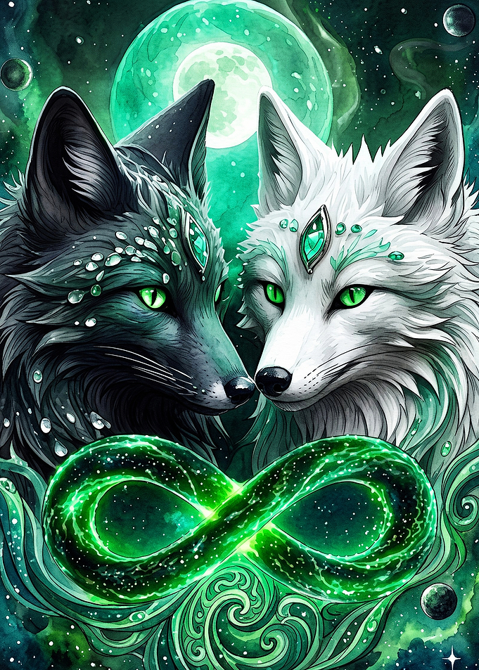 Wolf Infinity Cosmos Fantasy Art