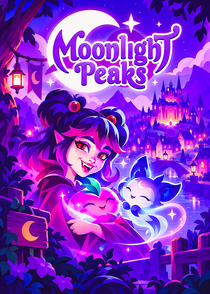Moonlight Peaks Game Promotional Art
