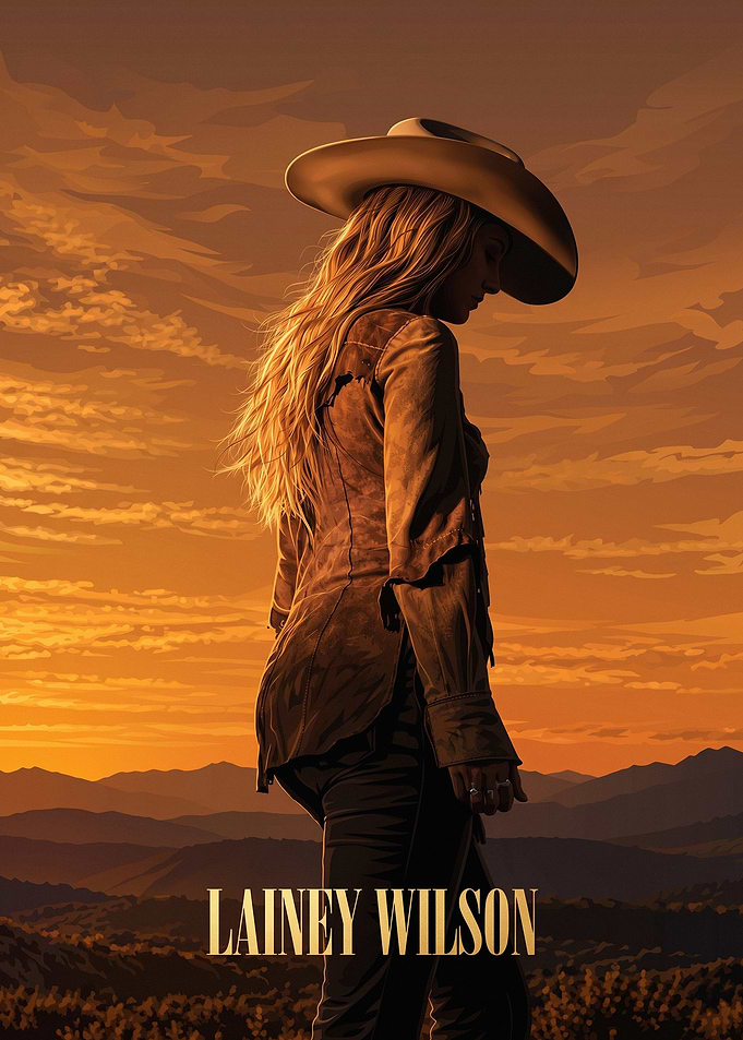 Lainey Wilson Country Music Poster