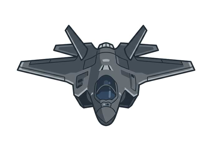 F-35 Lightning II Fighter Jet Illustration