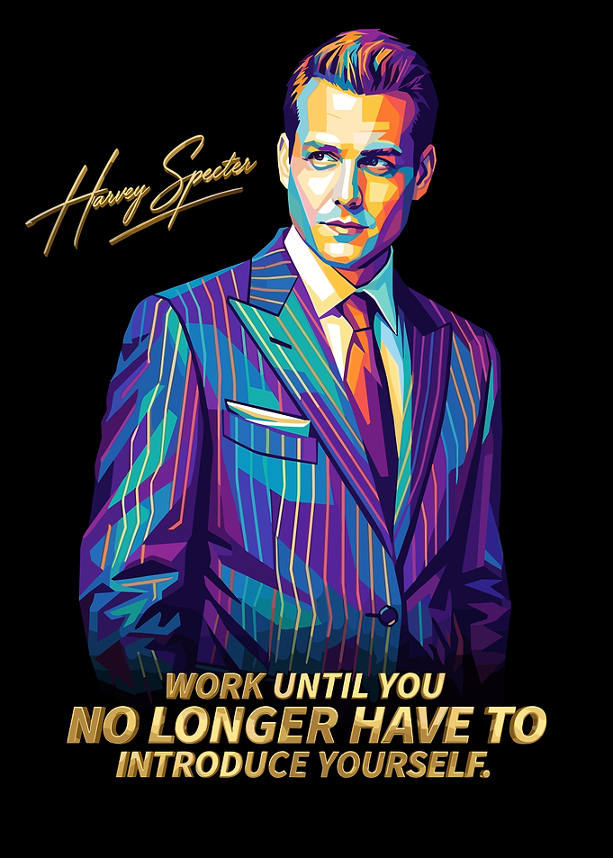 Harvey Specter Pop Art Poster
