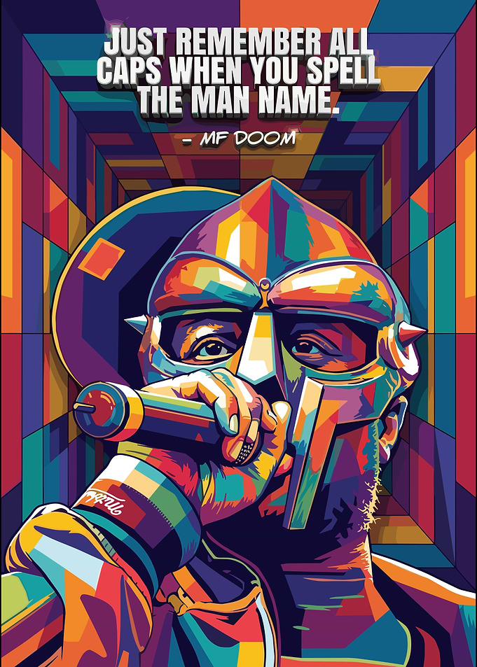 MF DOOM Pop Art Poster