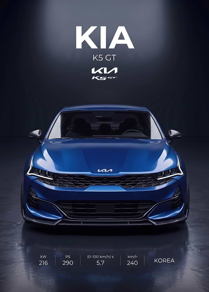 Kia K5 GT Promotional Poster