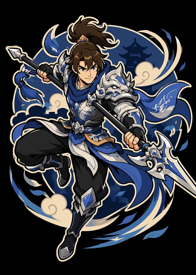 Zhao Yun Warrior Pixel Art