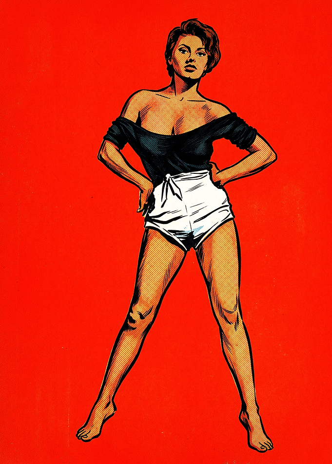 Sophia Loren Pop Art Illustration