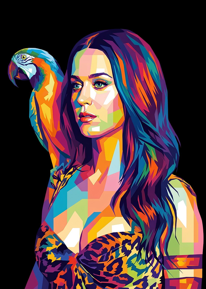 Katy Perry Pop Art Portrait