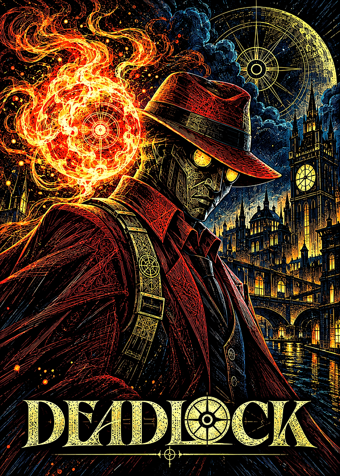 Deadlock Steampunk Detective Poster