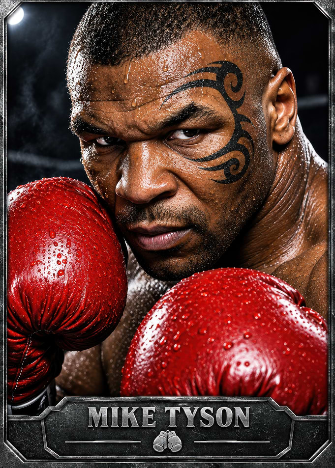 Mike Tyson Boxing Portrait