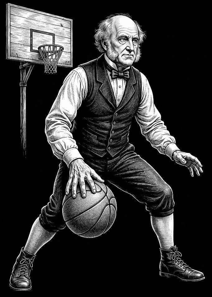 Martin Van Buren Playing Basketball