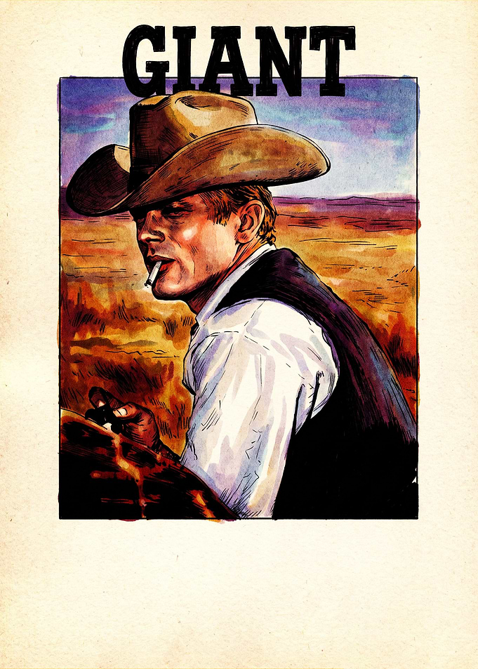 James Dean Giant Movie Poster