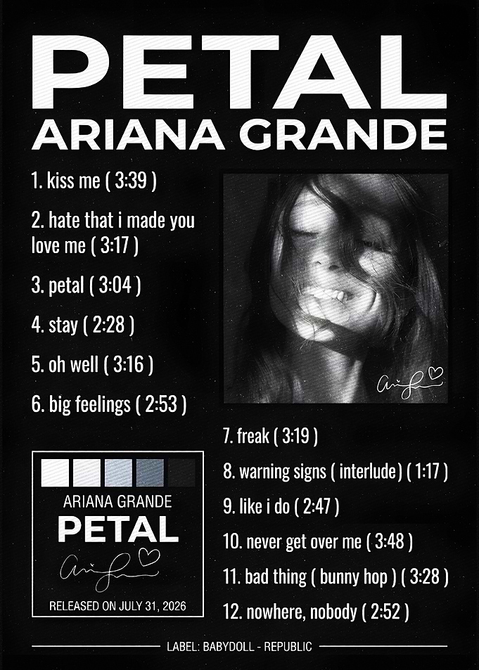 Ariana Grande Petal Album art