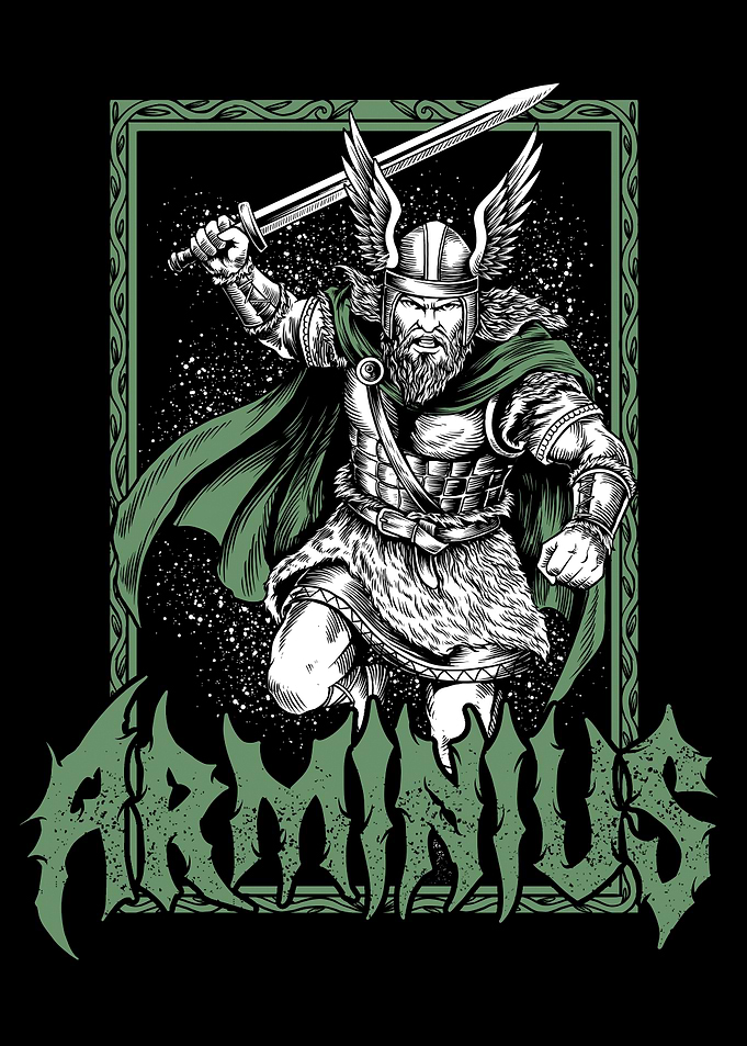 Arminius Germanic Warrior Illustration