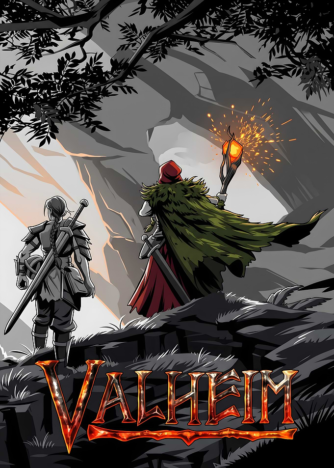 Valheim Video Game Poster Art