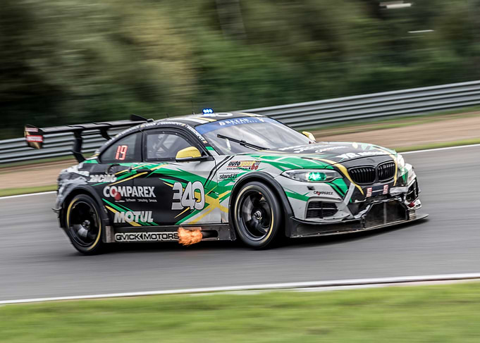 BMW M235i Racing Car on Track