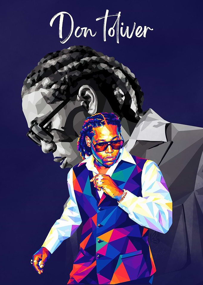 Don Toliver Low Poly Art Poster