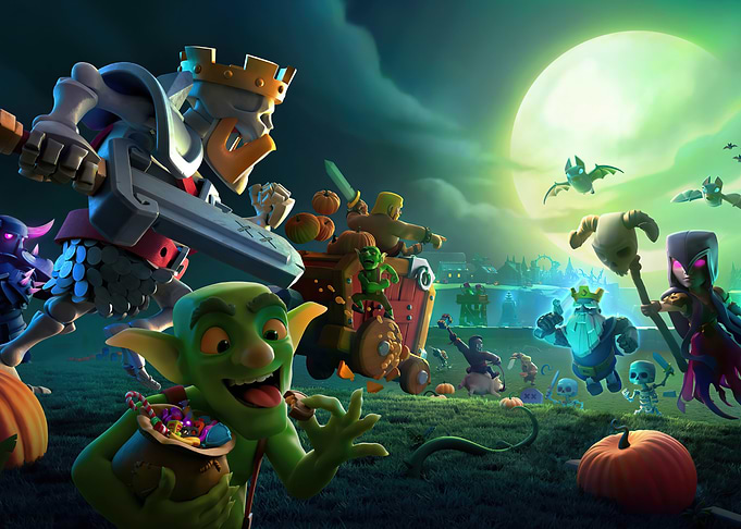 Clash of Clans Halloween Event Art