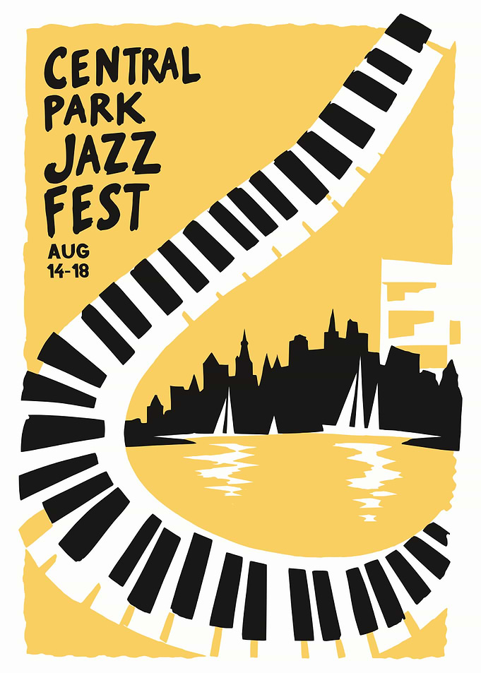 Central Park Jazz Festival Poster