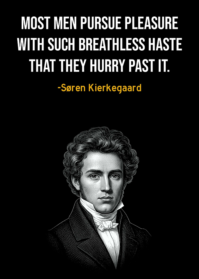 Søren Kierkegaard Inspirational Quote Poster