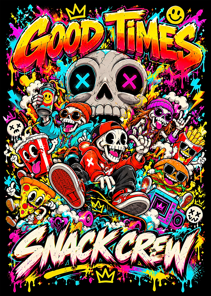 Good Times Snack Crew Graffiti Art