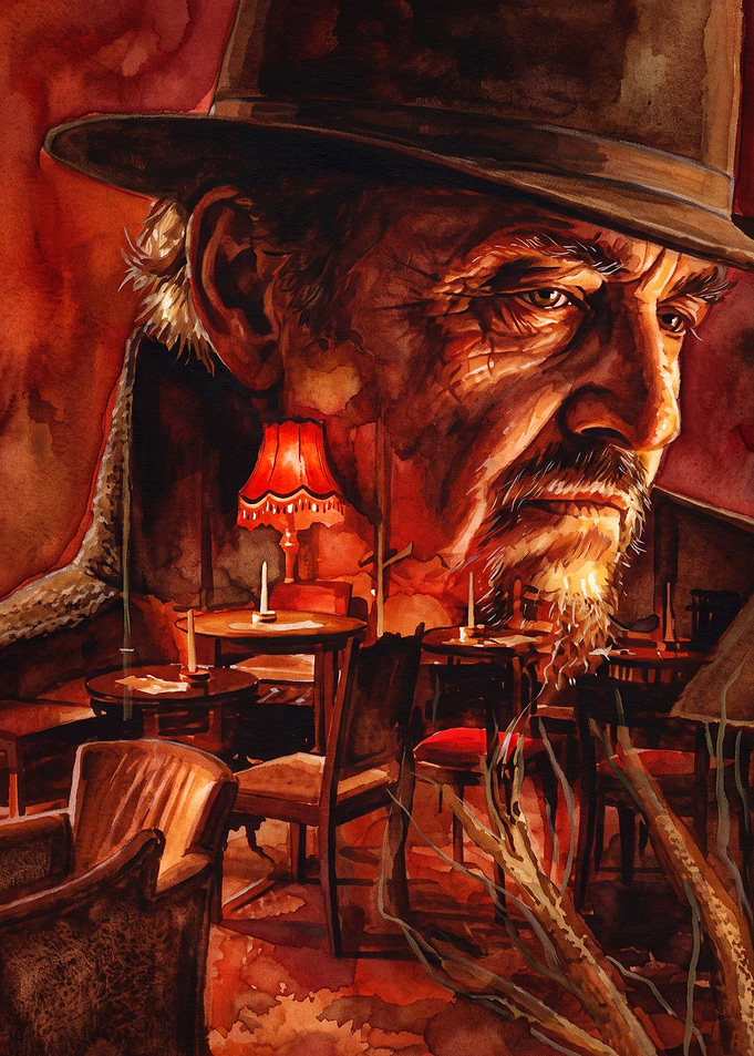 Cowboy Saloon Bar Western Art