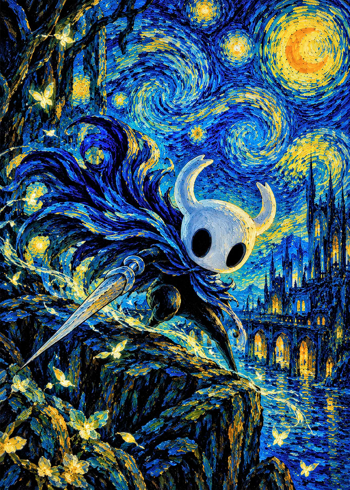 Hollow Knight Starry Night Mashup