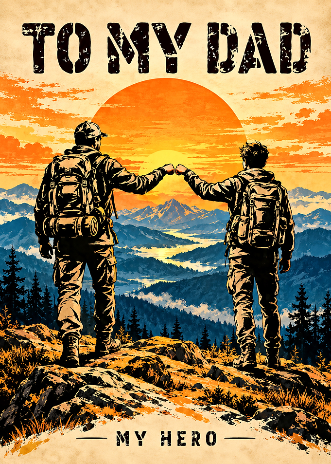 To My Dad My Hero Poster