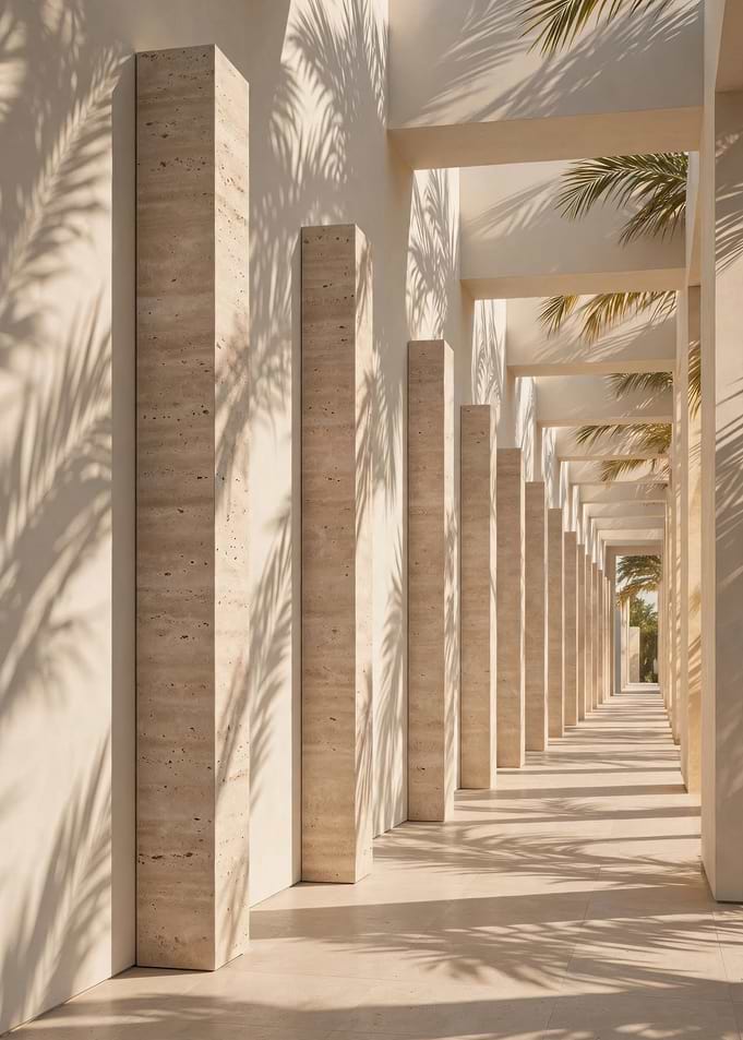 Balearic Travertine Colonnade