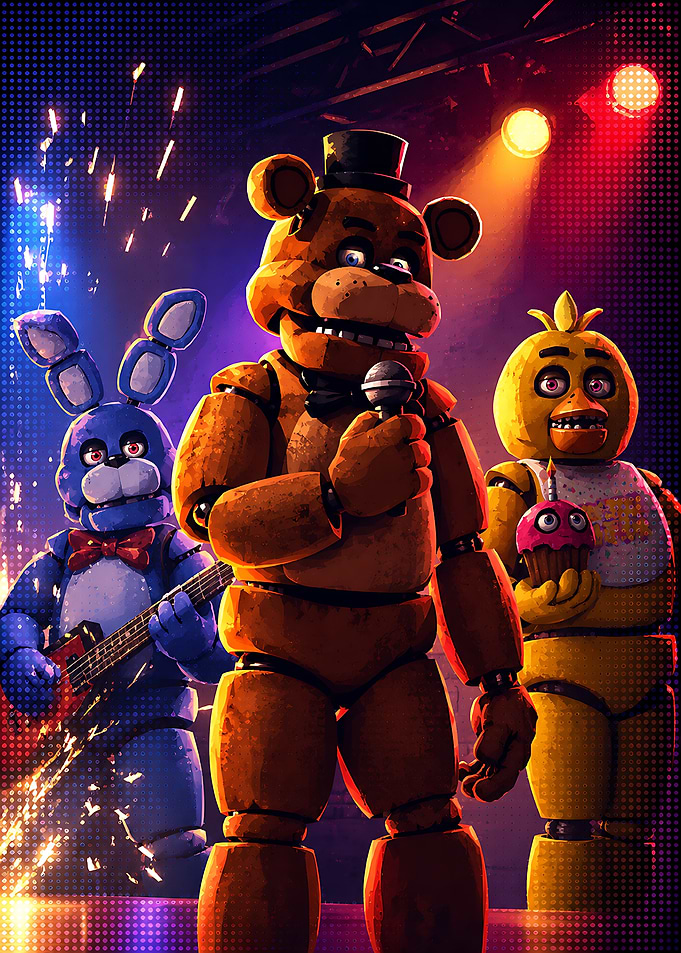Five Nights at Freddy's Band Poster