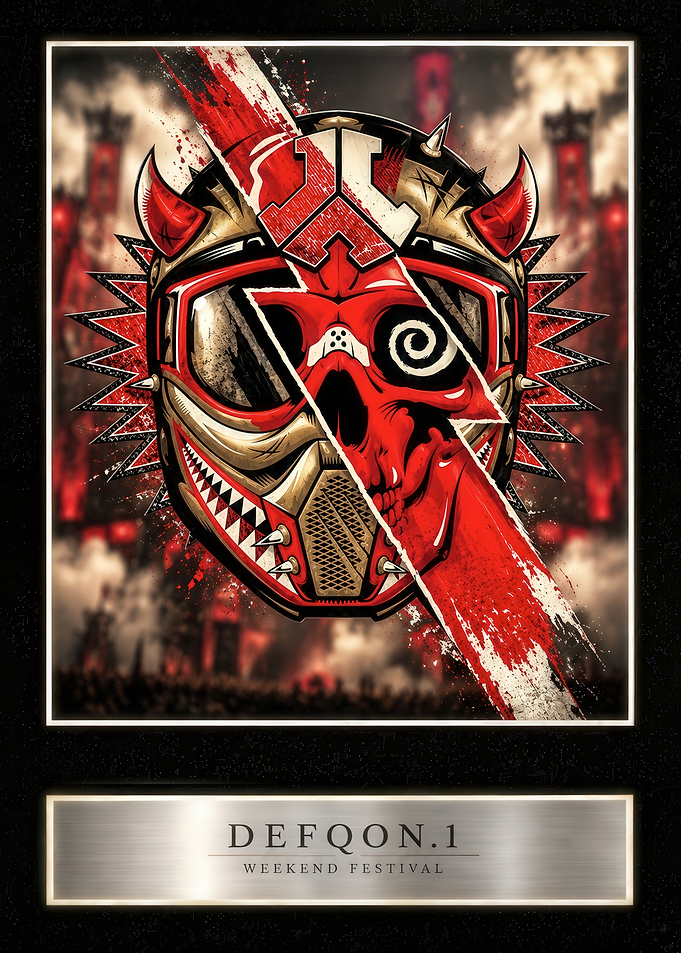 Defqon.1 Weekend Festival Skull Poster
