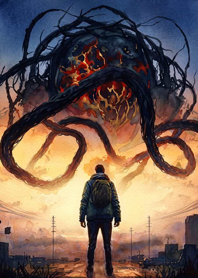 Cosmic Monster Apocalyptic Art