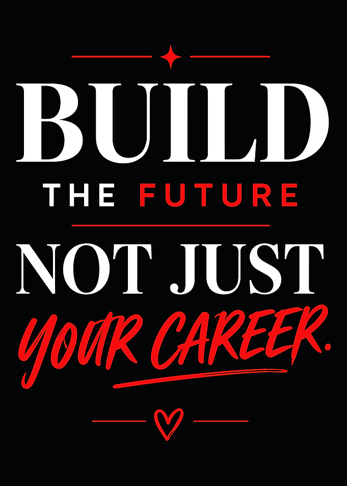 Build The Future Inspirational Quote Poster