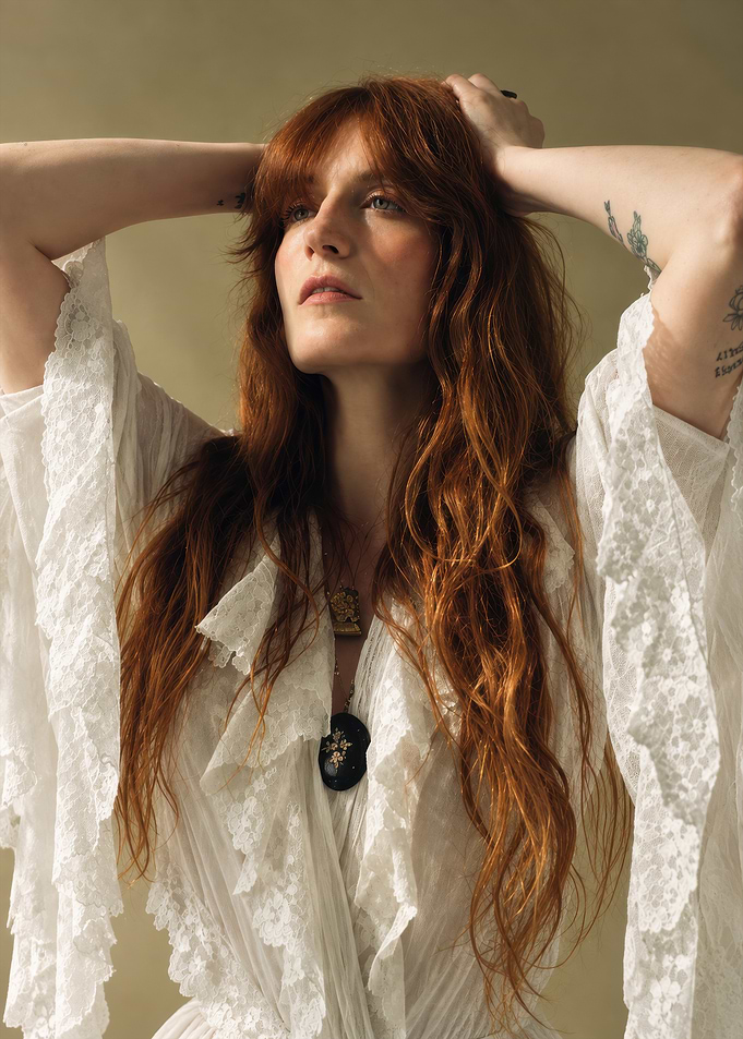 Florence Welch Portrait in Lace