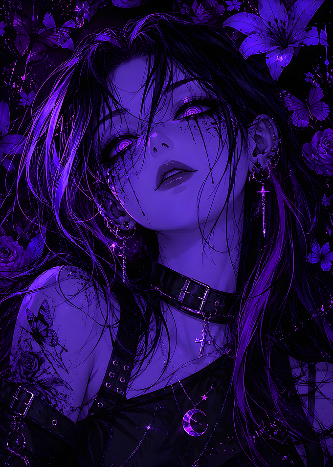 Violet Haze Gothic Anime Girl