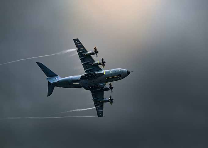 Airbus A400M Tactical Display Military Transport Aircraft