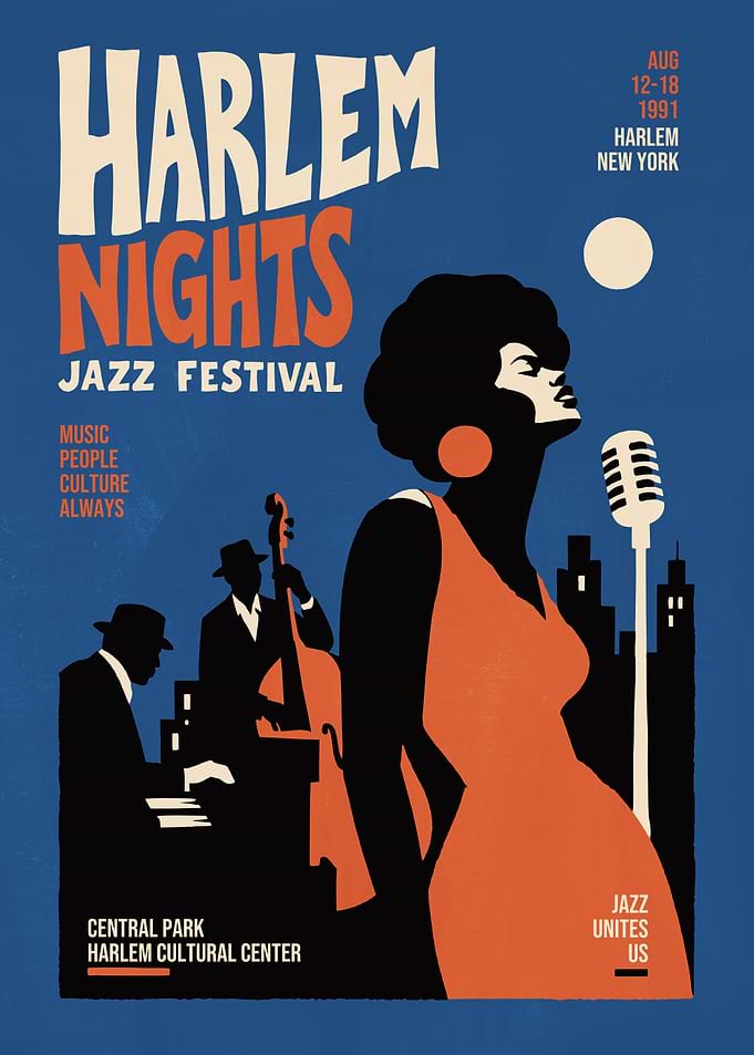 Harlem Nights Jazz Festival Poster