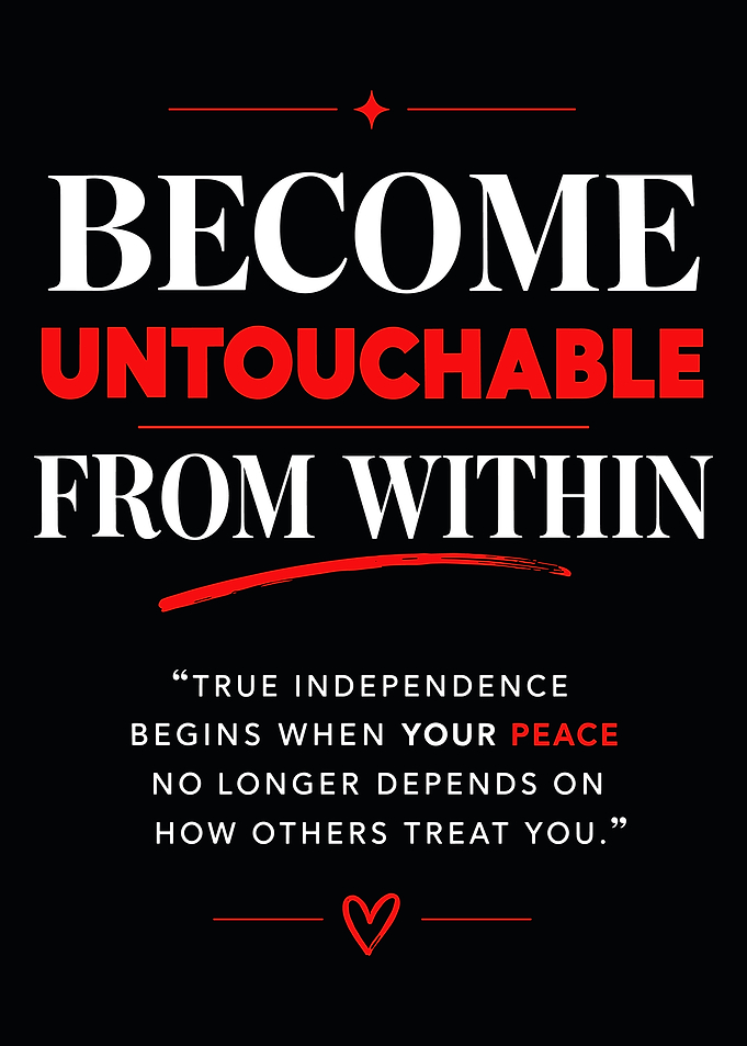 Become Untouchable From Within Quote Poster