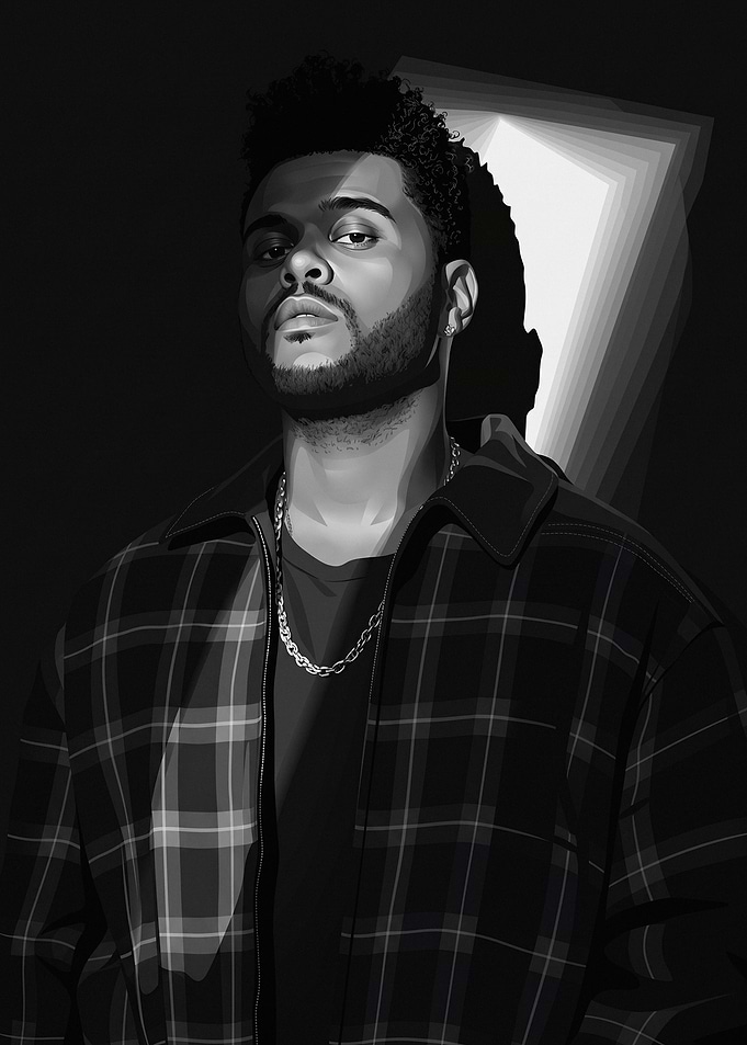 The Weeknd Portrait Illustration