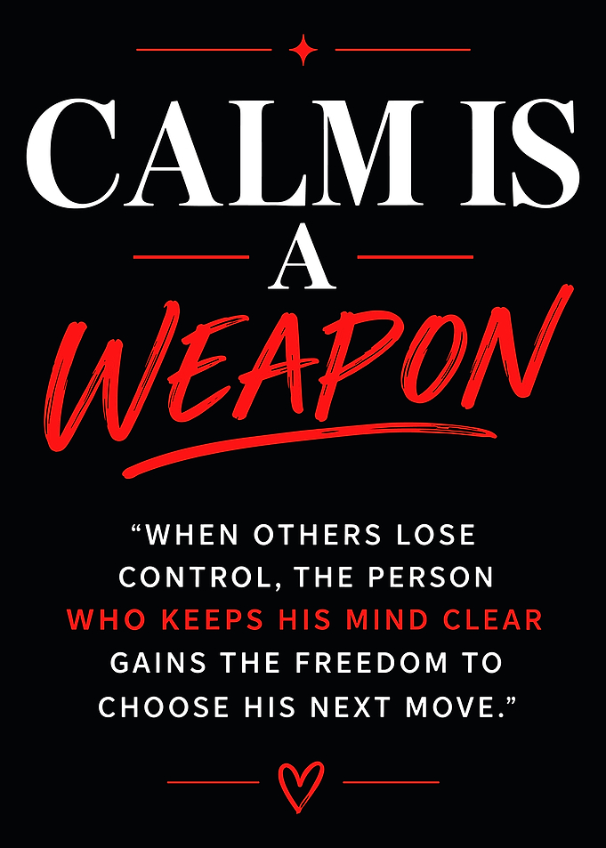 Calm Is A Weapon Inspirational Quote