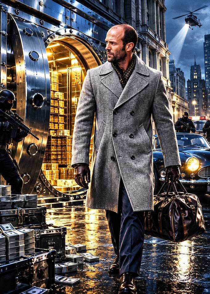 Jason Statham Heist Action Scene
