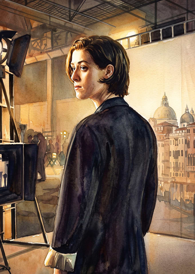 Filmmaker Studio Watercolor Art